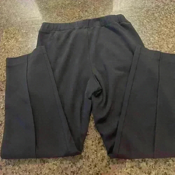 JCrew Petite Small Elastic Waist Pintuck Cropped Pant Black In Seam 24 inches - Picture 4 of 6